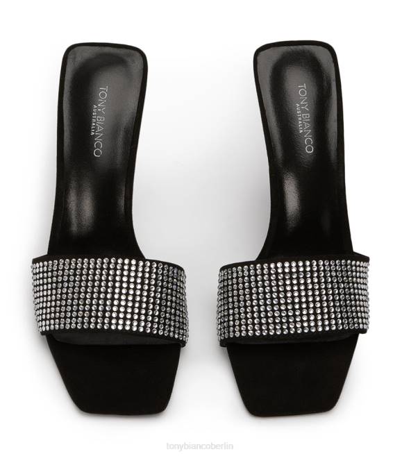 Stöckelschuhe| de Tony Bianco Frauen Naomi Heels klares Kristall/schwarzes Wildleder 4624146